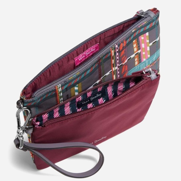 Vera Bradley Midtown Pouch Duo Twill Hawthorn Rose nwt academiacore - Picture 2 of 2